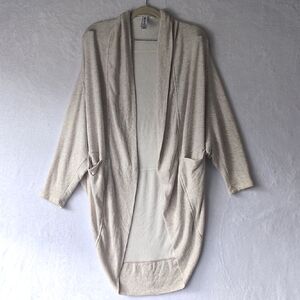 Athleta Women's Cream Beige Pocket Cozy Oversized Cardigan Size‎ XXS